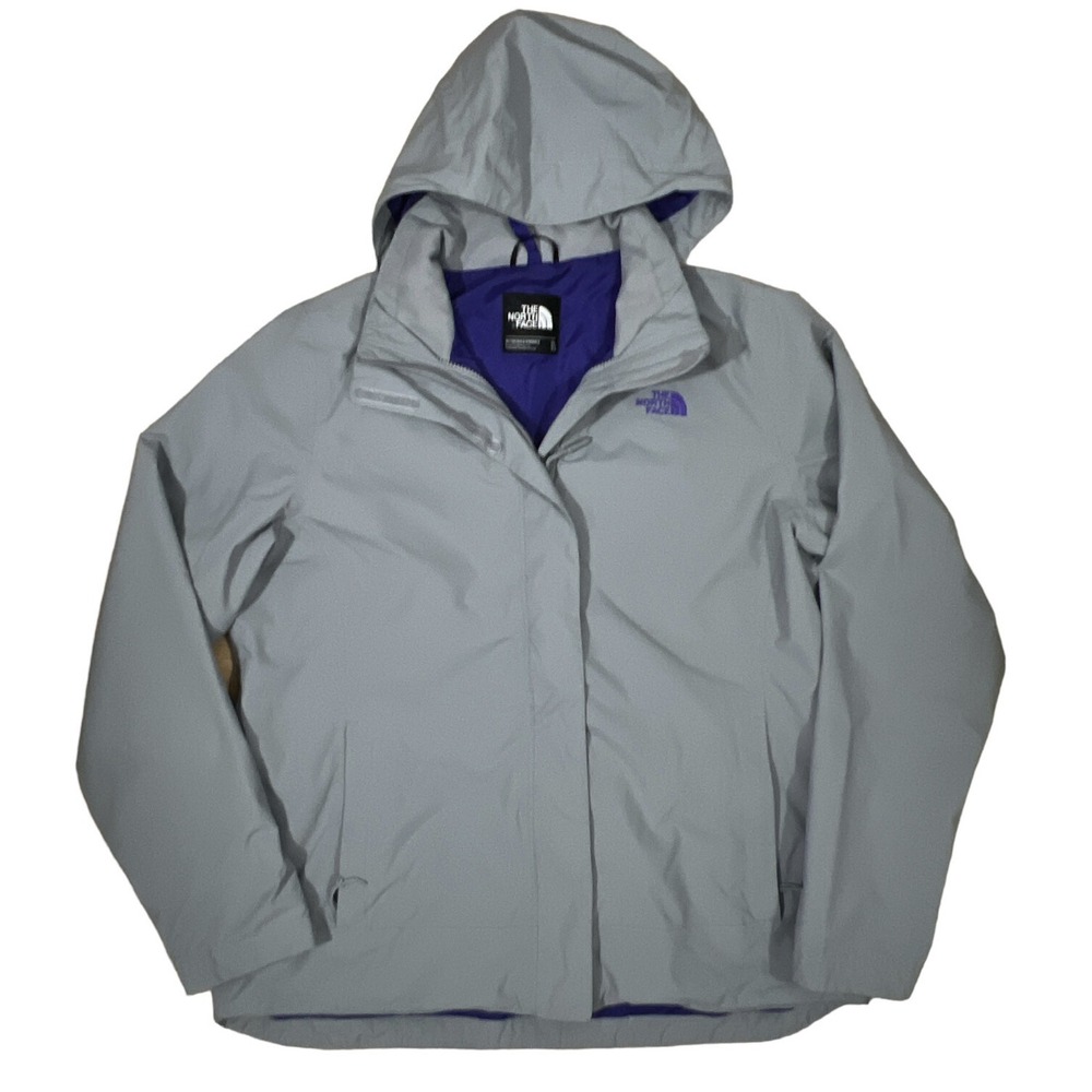 The North Face Women's Triclimate‎ Dryvent Jacket Grey/Purple XL No Liner